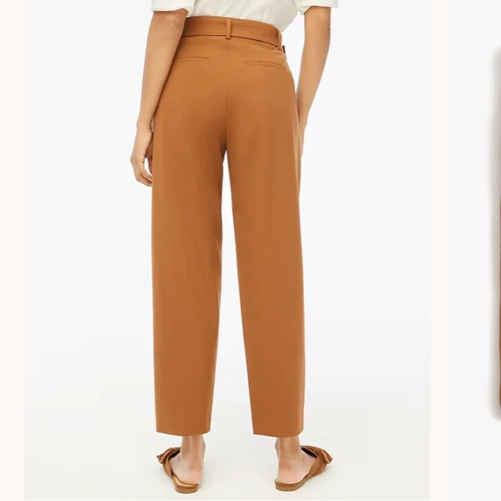 NWT•J. Crew Factory•Women's Belted Straight-Leg Trousers Sz 8 Tall